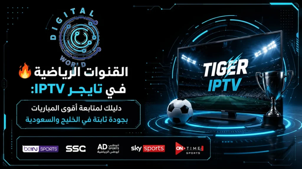 القنوات الرياضية في تايجر IPTV | مشاهدة مباريات بجودة عالية