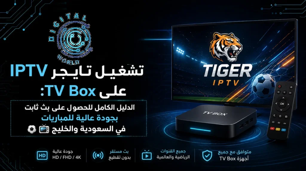 تشغيل تايجر IPTV على TV Box | أفضل تجربة مشاهدة للمباريات