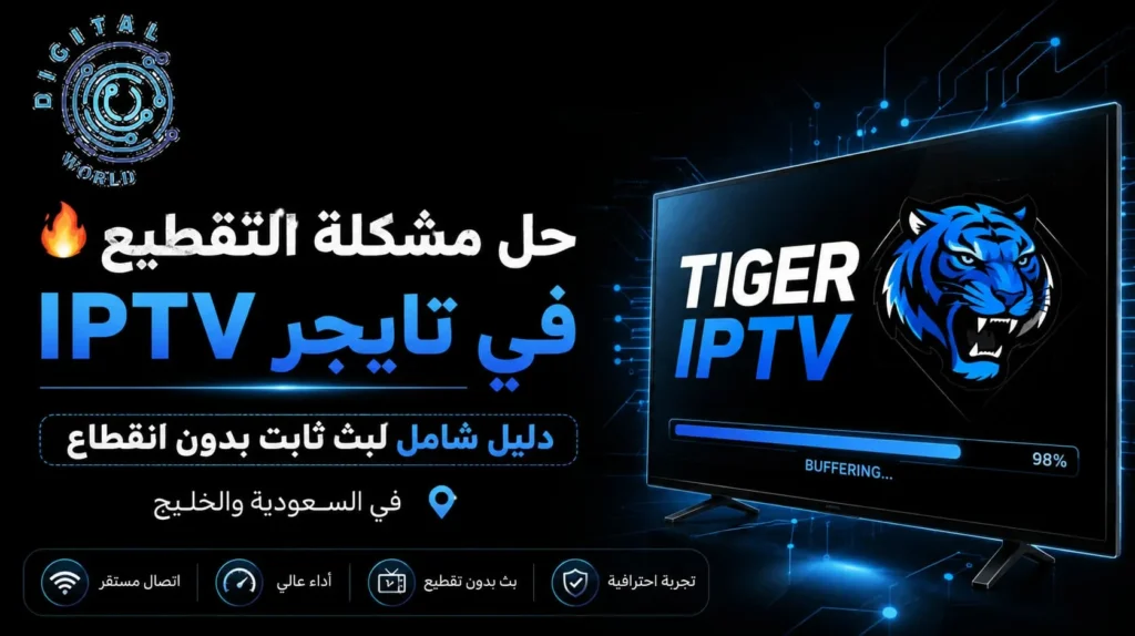 حل مشكلة التقطيع في تايجر IPTV | بث ثابت بدون انقطاع
